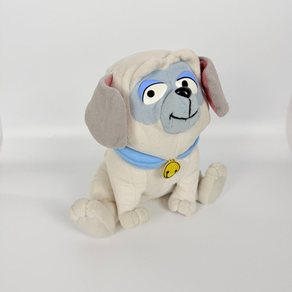 RARE Percy Pug Dog Smiling Plush Pocahontas Disney Mattel 9” GUC